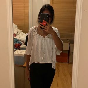 Hollister White Blouse